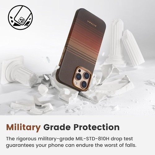 Pitaka Military-Grade Protective Case Aramid Fiber for Apple iPhone 16 Pro Max - Picture 14 of 14
