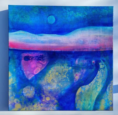 Acryl Gemälde abstrakt 50x50cm 3D Leinwand Original Bild Unikat Malerei 