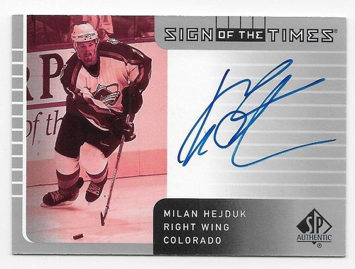01/02 SP AUTHENTIC SIGN OF THE TIMES AUTOGRAPH Hockey (#AI-ZP) U-Pick From List - Picture 10 of 14