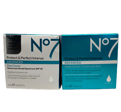 No7 Protect & Perfect Intense Advanced Day Cream/Night Cream (50ml/1.69oz) NEW
