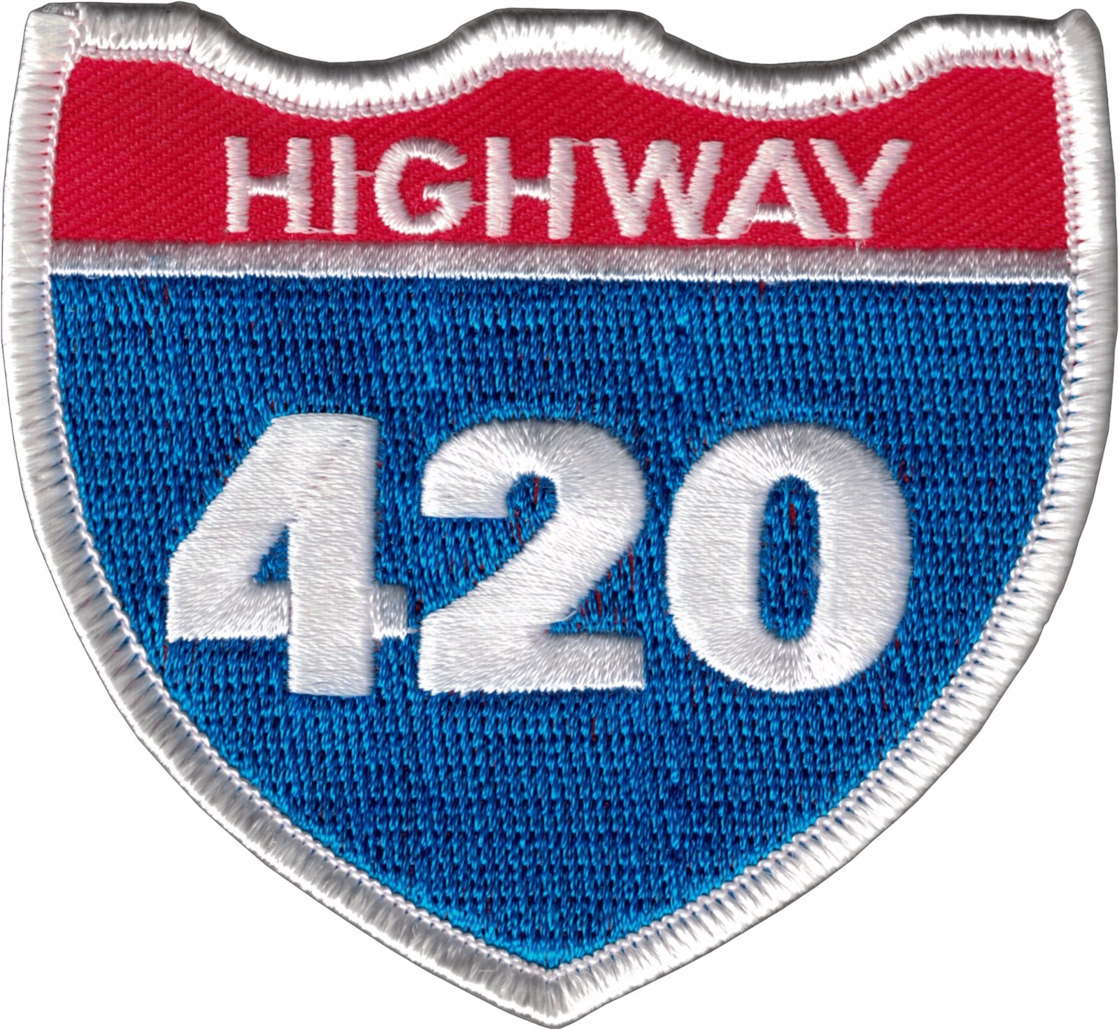 19577 Highway 4:20 420 Hemp Weed Pot Stoner Marijuana Leaf Bud Sew Iron on Patch