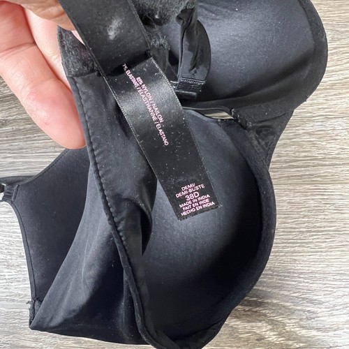 Victoria's Secret Women's Black Demi Wired Adjustable Strap Back Clasp Bra 38D - Picture 3 of 5