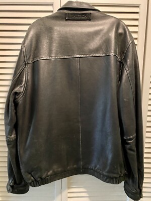 Vintage Retro 1990s Mens Nautica Leather Jacket Size 42 Free Vintage Retro 1990s Mens Nautica Leather Jacket Size 42 Free