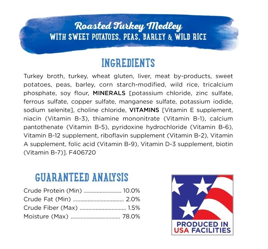 Purina Beneful High-Protein Roasted Turkey Medley Wet Dog Food 10 oz Tubs 8-pack