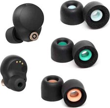3 Pairs Memory Foam Eartips Ear Buds for Sony WF-1000XM4, Ear Tips Replacement S