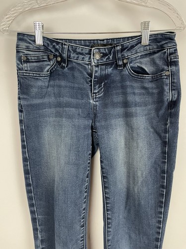 prAna London Skinny Jean Short Inseam Organic Cotton Medium Wash Womens Sz 2/26 - Picture 2 of 9