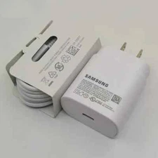 Original Samsung Galaxy S21 S21+ Ultra Super Fast Wall Charger & Type C Cable