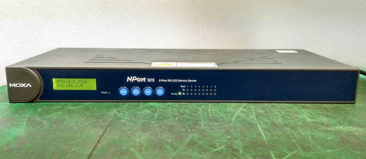 11210 MOXA 8 PORT RS-232 DEVICE SERVER NPORT 5610-8 | eBay