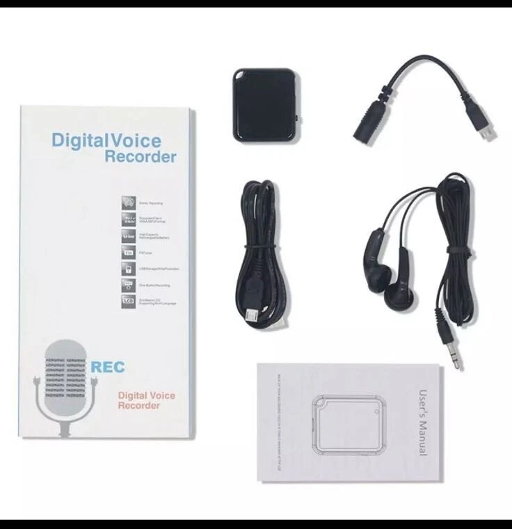 Voice Recorder, TDW 16GB Mini Voice Activated Recorder with Playback Ultra Small - Image 4 of 4