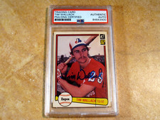 TIM WALLACH SIGNED AUTOGRAPHED 1982 DONRUSS ROOKIE CARD #140 MONTREAL EXPOS PSA