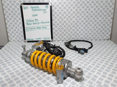2017 Honda CBR1000RR SP OEM Ohlins TTX Rear Shock w/ Harness 52430-MKF-D60