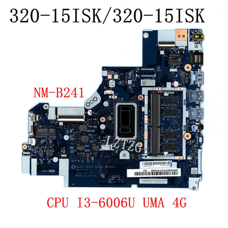 NM-B241 For Lenovo ideapad 320-15ISK 320-17ISK Motherboard CPU I3