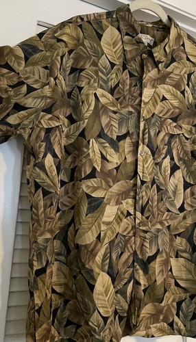 Tori Richard Men's Shirt Made In Hawaii 2XL XXL Golden Leaves 2337 - Picture 3 of 12