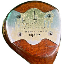 Spalding Model 84 Registered 6022W Persimmon Driver RH Steel 42.5" Good Grip HC