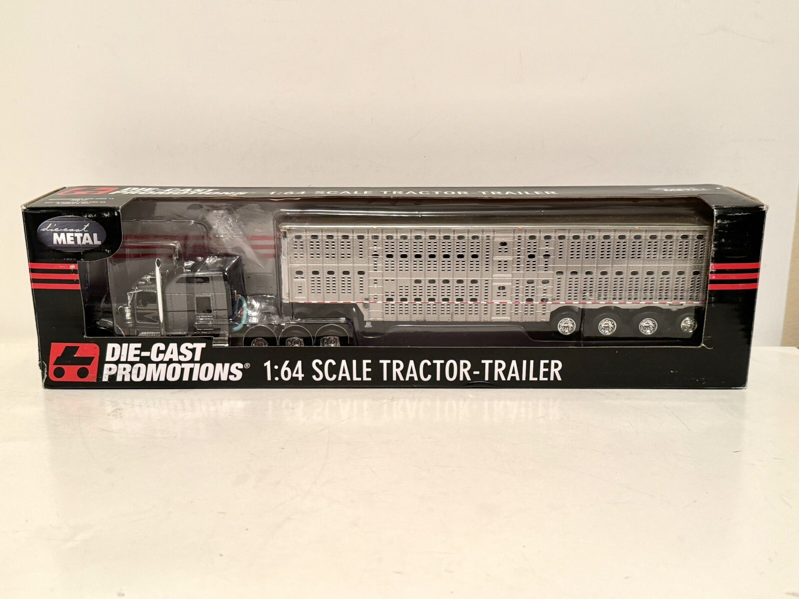 NEW! 1/64 DCP BFT Gray Kenworth W900 & Quad 4 Axle Cattle Pot Trailer 33773 eBay