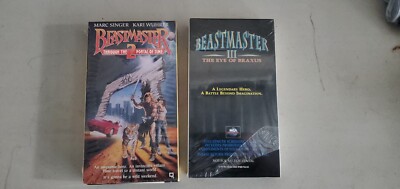 Beastmaster 2 & 3 The Eye of Braxus LATE 1995 VHS SCREENER - Brand New Sealed