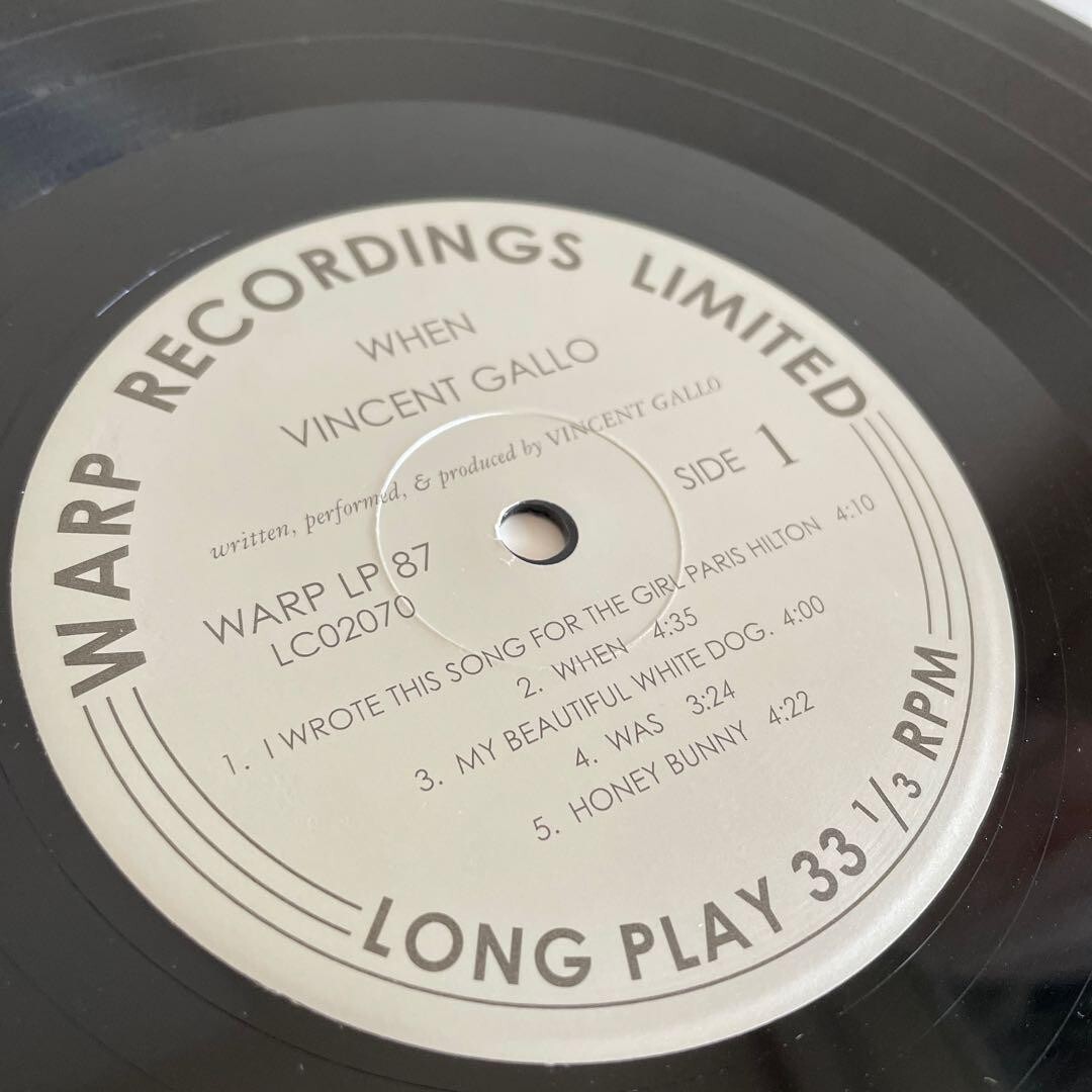 Vincent Gallo / When 2001 UK LP Warp Records WARP LP 87 Folk