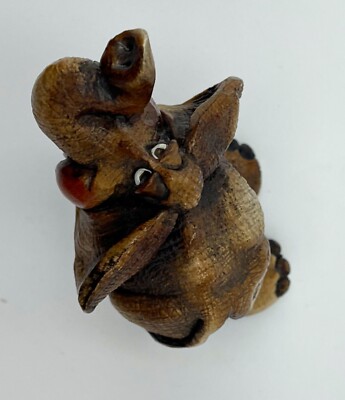 Artist John Raya Elephant Smiling Beasties of the Kingdom Figurine