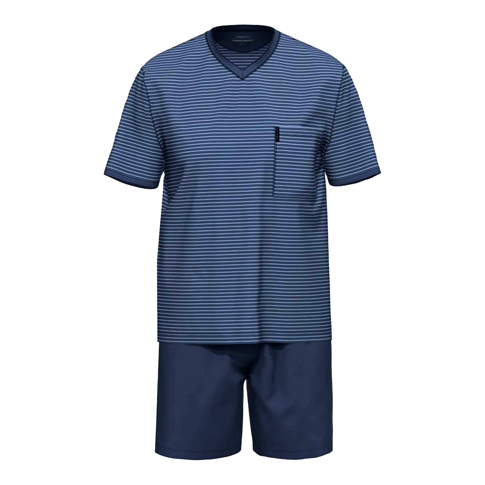 Пижамный комплект Ammann Herren Shorty GOTS Schlafanzug kurz