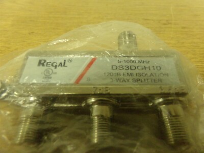 NEW Regal DS3DGH10 3-Way Splitter   *FREE SHIPPING*