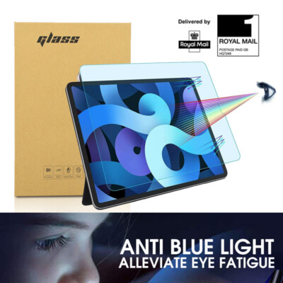 Anti Blue Light Tempered Glass Screen Protector Ipad 7/8/9 mini Air pro  UK