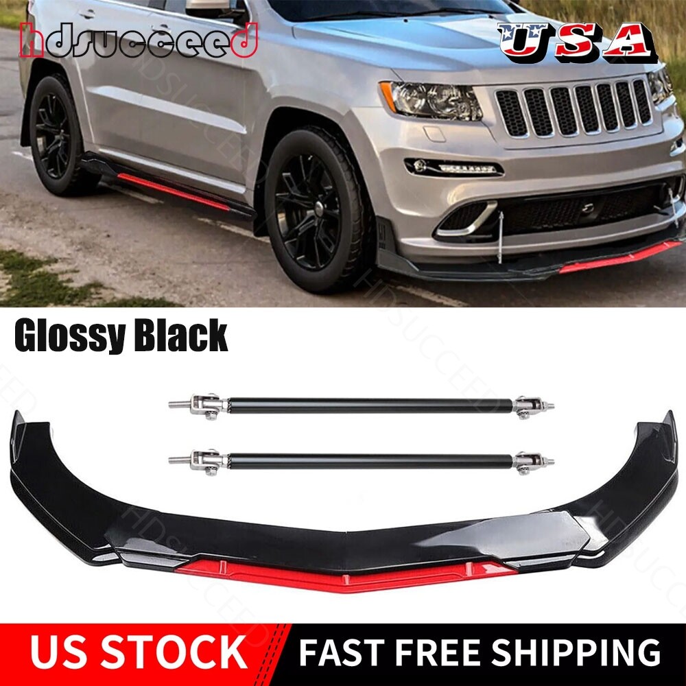For Jeep Grand Cherokee Front Rear Bumper Lip Spoiler Splitter Body Kits US