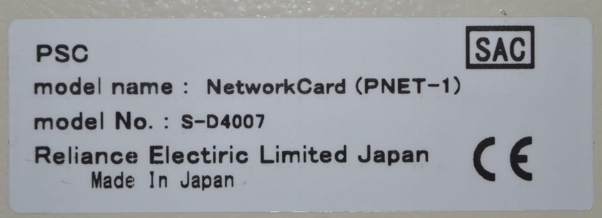 Reliance PSC Network Card PNET-1 Model S-D4007-Q ++ NEW ++ Reliance PSC Network Card PNET-1 Model S-D4007-Q ++ NEW ++