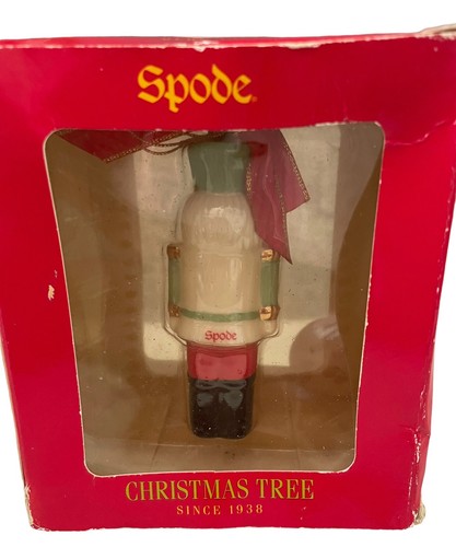 Spode Nutcracker Porcelain Ornament Toy Soldier New In Box Vintage - Picture 3 of 4