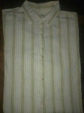 Mens Banana Republic Long Sleeve Button Front Shirt Size 17 17 1/2 XL - EUC