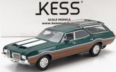 wonderful modelcar 1/43 OLDSMOBILE VISTA CRUISER 442 SW WAGON 1972 - GREEN+WOOD