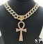 Hip Hop Men Quavo Gold PT Iced 15mm 16 Miami Cuban Choker