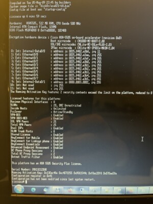 Cisco ASA5505-SEC-BUN-K9 5505 Firewall Security Plus License + Unlimited Users