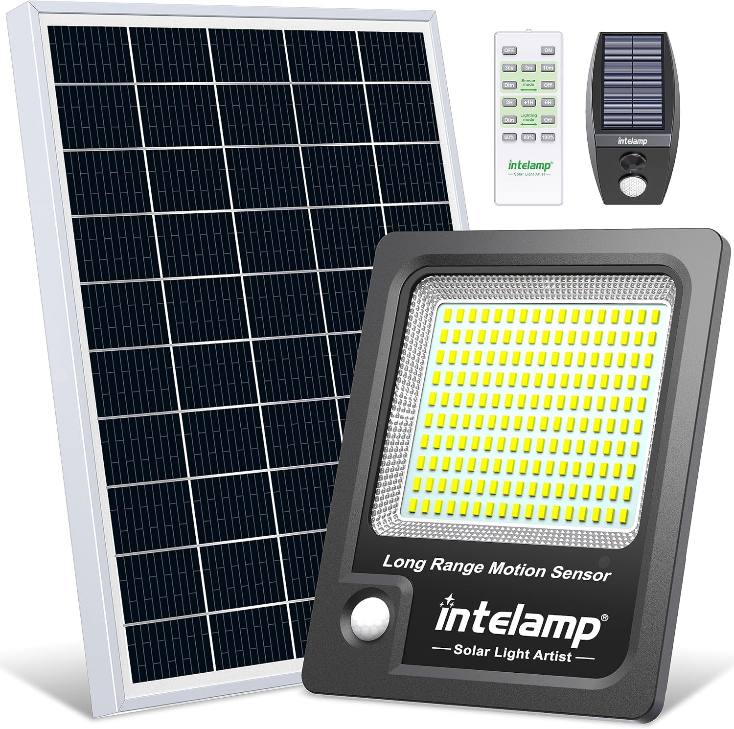 Faro LED 12000mAh Esterno Solare | Montaggio Facile e Zero Bolletta