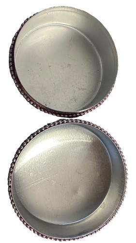 "Anillo o caja de baratijas de colección caja de pastillas boho de 3"" con joyas con pedrería con cuentas" - Imagen 2 de 5