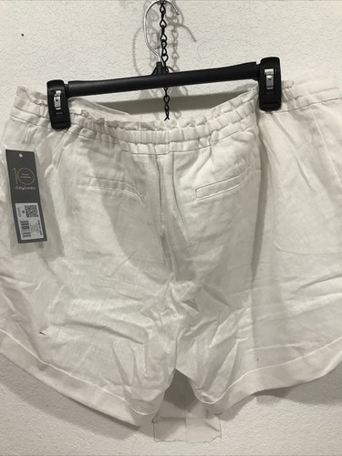 DAISY FUENTES - WOMEN - SHORTS - WHITE - SIZE MEDIUM (TW-3250) - Picture 3 of 5