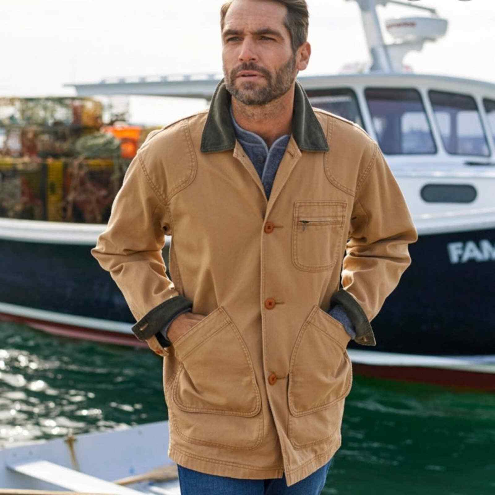 LL Bean Hunting Duck canvas Jacket Size 
