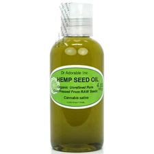4 Oz Premium Pure Organic Cold Pressed Best Fresh Hemp Seed Oil Multi Purpose