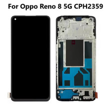 OLED LCD Display With Frame Touch Screen Digitizer Assembly For Oppo Reno 8 5G
