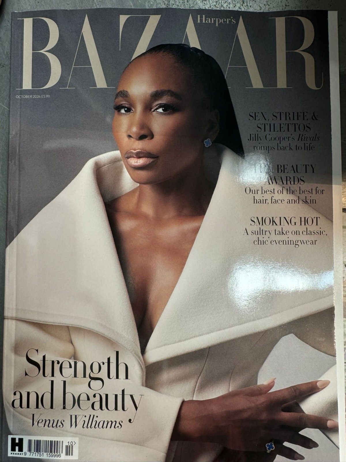 Harper's Bazaar magazine Oct 2024 Venus Williams: Strength & Beauty + Elle Mag