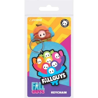 Gummi Schlüsselanhänger Fall Guys - The Gangs All Here Rubber KeyringNEU RK39430