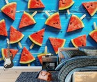 3D Wassermelone H6631 Tapete Wandbild Selbstklebend Abnehmbare Aufkleber Erin