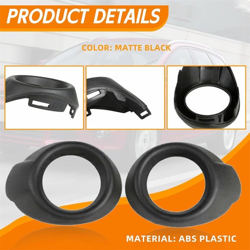 Pair Front Bumper Fog Light Cover Housing For Ford Focus 2012-2014 BM5119952CB - Picture 3 of 6