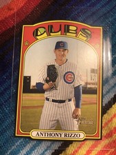 2021 Topps Heritage Anthony Rizzo SP Die Cut Mini Black Rare 1972 