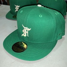 New Era 59Fifty FEAR OF GOD Essentials Fitted Hat. Size 7 1/8 Kelly Green Rare