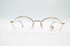 Vintage Neostyle Mozart 1359 Gold Black Half Rim Glasses Eyeglass Frame NOS