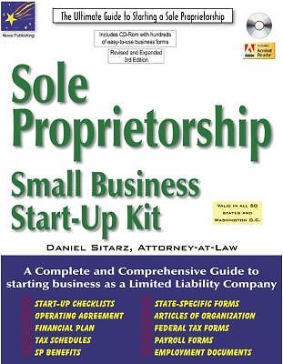 Sole Proprietorship: Small Business Start-up Kit by Daniel Sitarz