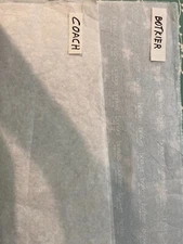 Designer Tissue Paper Coach or Botkier.  Different Sizes. Used