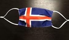 2 Pack Iceland Flag Face Mask Washable Adjustable Icelandic BUY ONE GET ONE FREE
