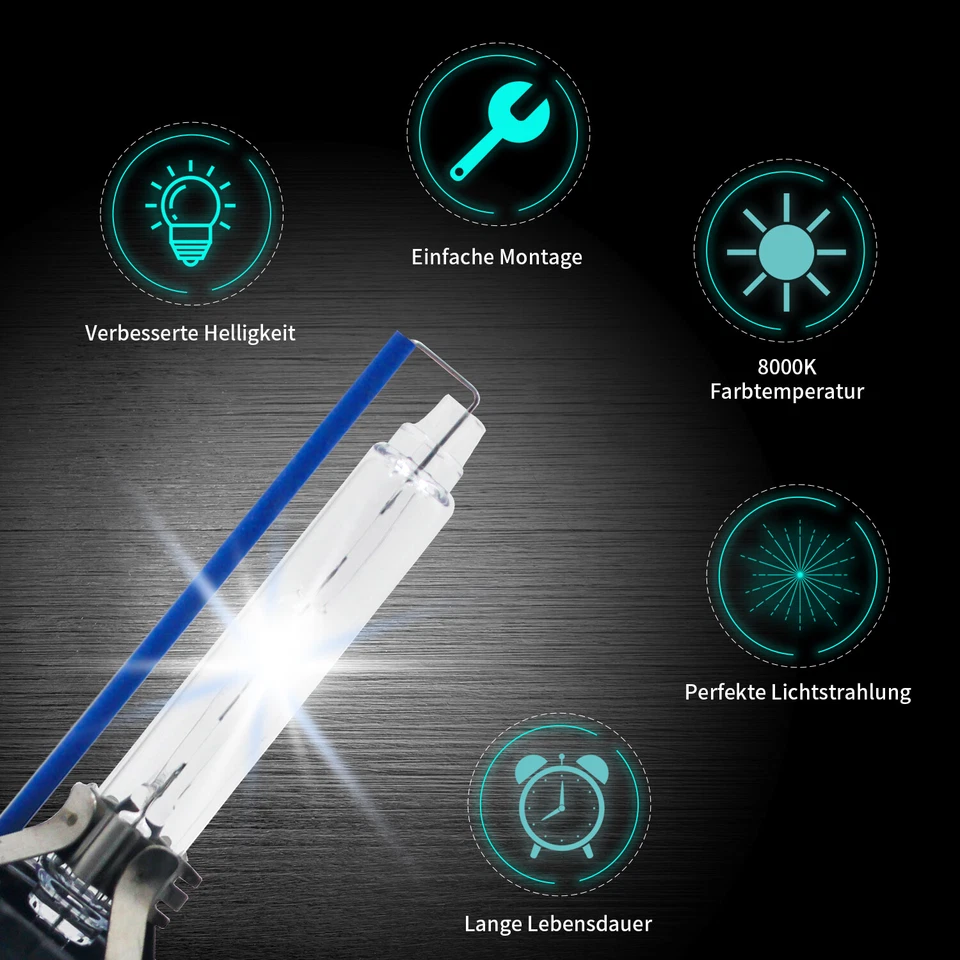 Quemador de xenón D4S faros 2x lámpara 8000K juego de bombillas para Lexus IS II ALE2 - Imagen 2 de 4