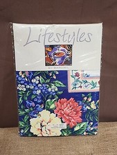 Bardwil Lifestyles Blue Floral Oblong 52x70 Tablecloth
